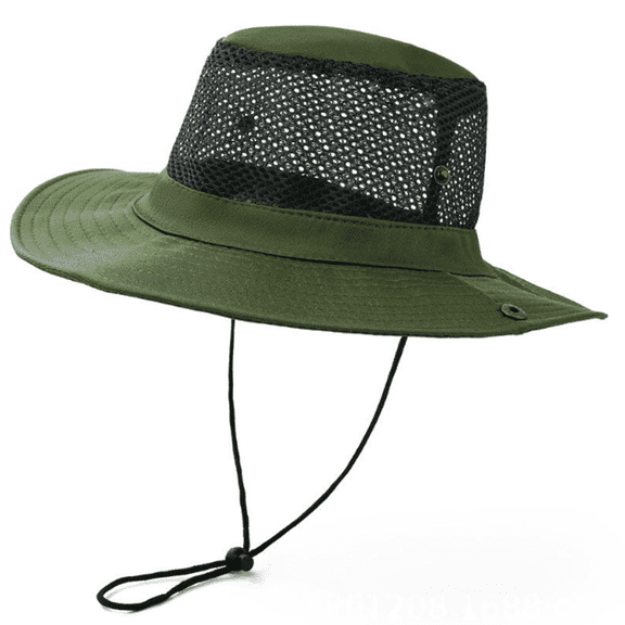 TELOLY 2026 New Sun Hat Large Brim Outdoor Bucket Hat Breathable Mesh for Beach,Travel,Outdoor Sun Hats for Women,Army Green