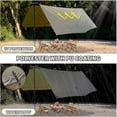 thumbnail image 2 of GEERTOP Camping Tarp with Poles, 14x12 ft Waterproof Tent Tarp Canopy Survival Tarp Shelter Rain Fly for Camping, Picnic, Beach, Festival, Outdoor Activities, Extra Large, 2 of 7