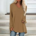 thumbnail image 2 of Clearance Tunic Tops for Women Full Sleeve Shirts for Women long sleeve sweatshirt women Women Blouses Casual 3/4 Sleeve, 2 of 5