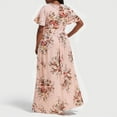 thumbnail image 2 of Ketyyh-chn99 Robes d'Été Femmes Tendance 2024 Robe Maxi Décontractée Robes d'Été pour Femmes Manches Courtes Tendance Imprimée Robe Midi de Plage Rose,G, 2 of 4