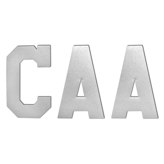 A&R Sports Ice Hockey Jersey 4" Captain Letters (1 C, 2 A's), Heat / Sew On