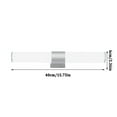 thumbnail image 2 of 40cm16W Modern Wall Light Brushed Vanity Fixture For Bathroom Over Outdoor Mini String Lights Solar, 2 of 7