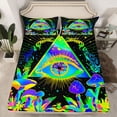 thumbnail image 2 of Feelyou Teen Mystic Eye Twin Sheet Sets, Rustic Mushroom Bedding, 3 Pieces, 2 of 7