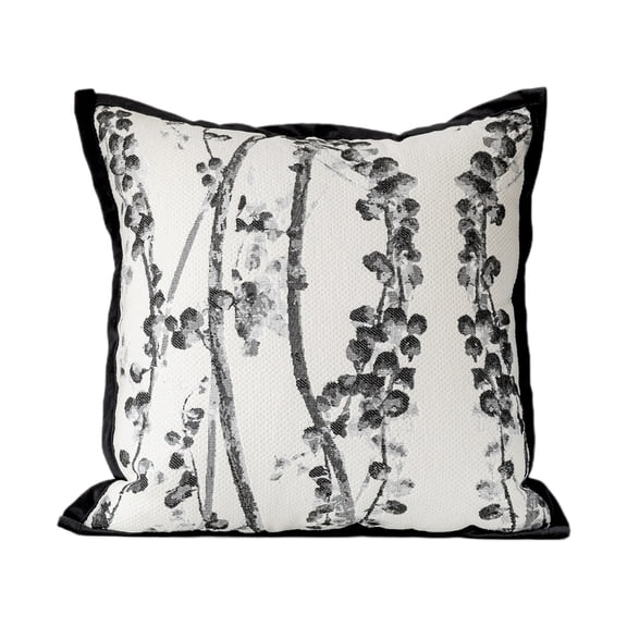 CASAFUN Throw Pillow 18x18 Inch Luxurious Chenille Square Decorative Pillow for Farmhouse Square Cushion Case for Home Sofa Couch Living Room Bedroom Car Decor