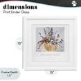 thumbnail image 4 of Stupell Industries Traditional Paradise Alley Basket of Flowers White Framed Print Under Glass, 13 x 13, by Jadei Graphics, 4 of 8