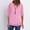 Pink, variant on Fesfesfes Women's Print Color T-Shirt Three-Quarters Sleeve V-Neck Pullover Tops with Buttons Down Hem Fashion for Fall Outdoor Blouses(Black,2XL)