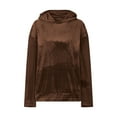 thumbnail image 4 of Lenago Women Hoodies Pullover Autumn Oversized Velvet Women Sweatshirts Long Sleeve Tops Solid Color Pullover Fall Outfits With Pocket Women Blouses Lightweight Hoodies For Women Daily Clothing, 4 of 7