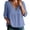 Blue, variant on 3/4 Length Sleeve Womens Tops 2026 Spring Trendy V Neck Lace Neckline Dressy Casual Tshirt Womens Blouses