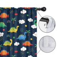thumbnail image 4 of Blackout Kids Curtains,DarkBlue Dinosaurs Clouds Rainbows Pattern Childrens Insulated Curtains Set Of 2,Bedroom Essentials,Toddler Room Decor 42"x54", 4 of 5