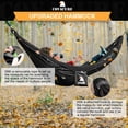 thumbnail image 5 of Hamaca de camping Covacure – Hamaca doble ligera, soporta hasta 772 libras, hamacas portátiles para interior, exterior, senderismo, camping, mochilero, viajes, patio trasero, playa (negro), 5 of 5