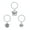 Silver, variant on 16G Silver Color Belly Button Hoop Piercing Dangle Belly Navel Piercing