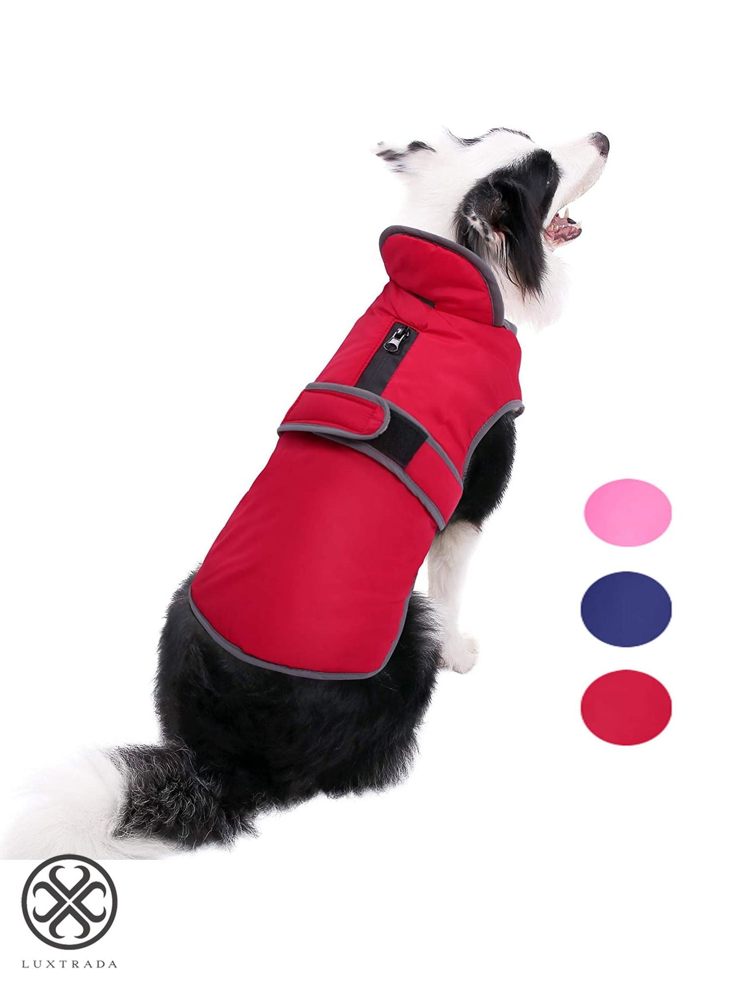 Luxtrada Reflective Waterproof Windproof Dog Coat Cold Weather Warm Dog