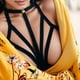 thumbnail image 2 of Gibobby Traje de Uniforme Sexy Strappy Girl Cage Bra Halter Hollow Women Bra Elástico Vendaje Íntimos(Negro, S), 2 of 4