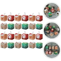 OFFIGAM 24Pcs Treat Boxes Small Candy Boxes Square Paper For Christmas Party Guests And Friends
