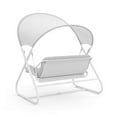 thumbnail image 5 of Greemotion Sandor Outdoor Metal Swing with Canopy Sun Shade in White, 5 of 7