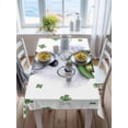 thumbnail image 3 of St. Patrick's Day Rectangle Tablecloth, Cute Puppy Shamrock Hat Dog Green Plaid Waterproof & StainResistant Tablecloth, Washable Oil-proof Table Cover for Dining/Party/Wedding/Camping/Buffet 52x70 In, 3 of 9