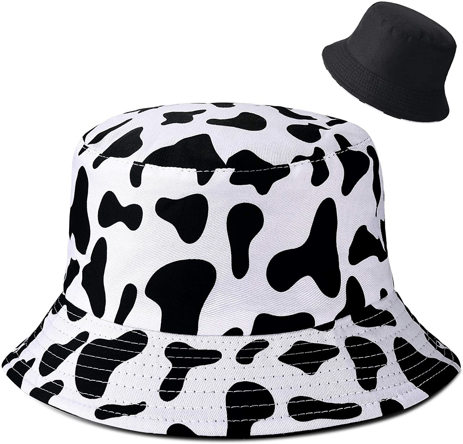 IMIVIO Bucket Hat for Women Teen Girls Unisex Cotton Beach Hat Foldable Summer Travel Sun Hats Fisherman Cap for Teens 