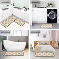 thumbnail image 4 of 2-Piece Kitchen Mat Set Non Slip Washable Floor Mats Decorative Rugs for Kitchen Sink Laundry Orange Bow and Intertwined Green Leaves, 4 of 7