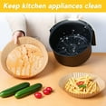 thumbnail image 3 of 100pcs Non-Stick Disposable Air Fryer Liners for 3-5QT Air Frye, Food Grade Parchment (7.9"), 3 of 5