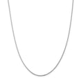 thumbnail image 1 of Beautiful Sterling Silver Rhodium-plated 1.25mm Box Chain, 1 of 2
