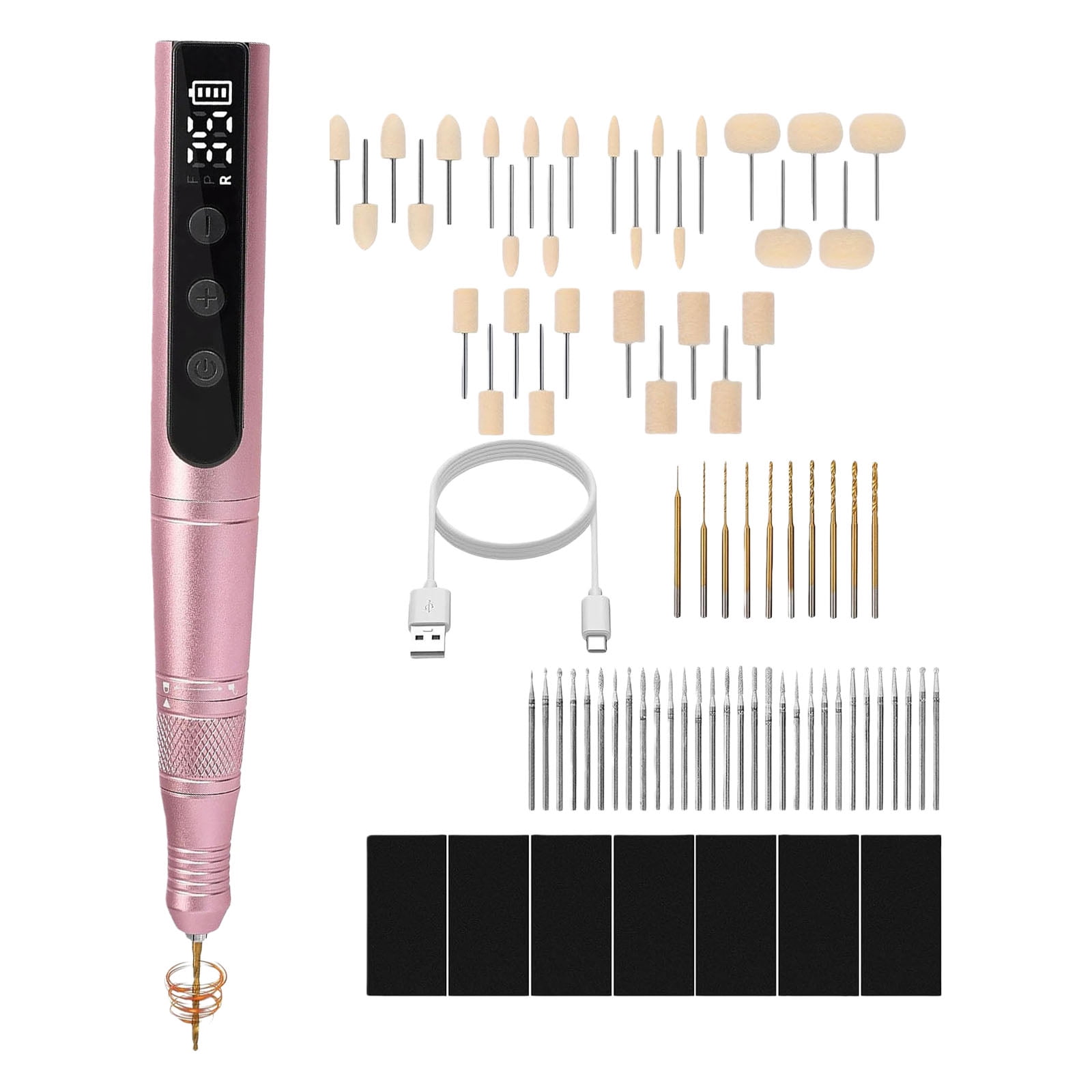 Jewelry Making Set Featuring Wireless Drill for Polymers Clay Polishing Tool