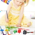 thumbnail image 2 of pitrice 5pcs Non Spill Paint Cup + 5pcs Paint Bristle Brush Light Color, 2 of 8