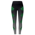 thumbnail image 5 of Arlun St Patricks Day Leggings for Women Casual Shamrock Printed Straight Stretch Leggings Irish Green Soft Comfortable High Waist Tummy Control Workout Yoga Pants Grey XL, 5 of 5