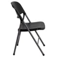 thumbnail image 3 of HERCULES Series 330 lb. Capacity Black Plastic Folding Chair with Charcoal Frame, 3 of 9