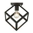 thumbnail image 2 of Golden Lighting Cassio 1-light Flush Mount in Matte Black, 2 of 6