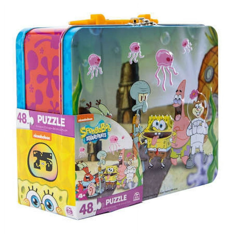 Spongebob Squarepants 48pc Puzzle in Tin Lunch Box - Walmart.com