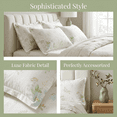 thumbnail image 3 of Unique Bargains 2Pcs Wrinkle Resistant Durable Cotton Pillowcase Queen Color F, 3 of 5