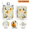 thumbnail image 5 of Yayeee 2 Pack Qtip Holder Bathroom Cotton Swab Canister with Lid Clear Dispenser Set, Halloween Cute Ghosts, 5 of 6
