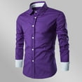 thumbnail image 4 of QingYiHua Mens Dress Shirts Regular Fit Long Sleeve Button Down Turndown Collar Business Dress Shirts Clearance, 4 of 4