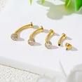 thumbnail image 6 of 14G Titanium Floating Belly Button Rings for Women Flat Back Belly Rings 8mm Belly Piercing Jewelry, 6 of 6
