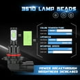 thumbnail image 2 of 8000K Ice Blue LED Bulb for Ford F250 F350 F450 F550 Super Duty 2005-2022 High-Low Beam Headlight + Foglight Bulbs Combo Pack of 4, 2 of 12