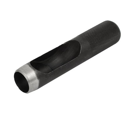 Hand Tooled Black Leather - Leather Gasket Strap Belt Hollow Hole Punch Hand Tool Black 17mm Dia