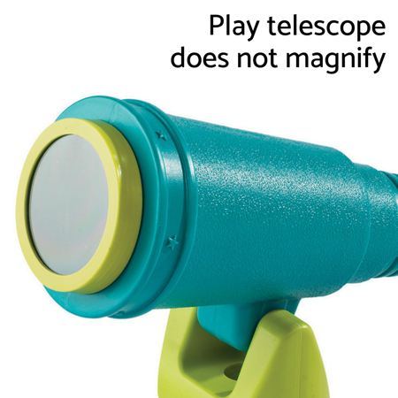 Blue Rabbit Play Mega Telescope for Outdoor Playsets, Turquoise/Lime Green