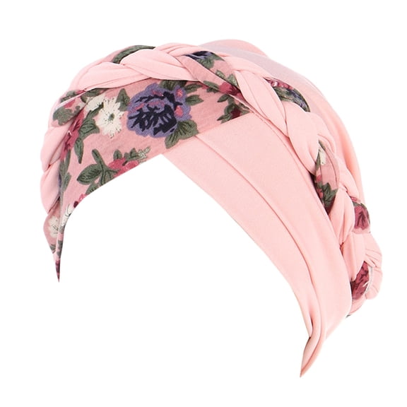 Weikingp Head Coverings for Women Hijab Undercap Ethnic Hat Headwear Cover Cap Head Pre-Tied Wrap Hair Braid Caps Hair Covers for Women Fashion Pink One Size