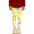 thumbnail image 2 of YMNXA Toddler Kids Girls Tights Elastic Waist Easter Print Stretchy Comfortable Soft Layer Pants Base Leggings For Daily Wear,Light Yellow,9-10 Years, 2 of 5