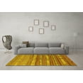 thumbnail image 3 of Ahgly Company Indoor Round Southwestern Yellow Country Area Rugs, 8' Round, 3 of 4