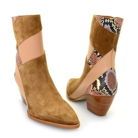 

Matisse Lenox Suede Leather Patchwork Heeled Booties
