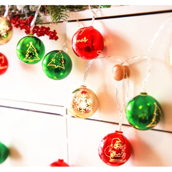 LINLIN Christmas String Lights, 3M 20LED Christmas Snowman Lights Battery Powered Christmas Festival Decor for for Christmas Window Shop Decoration