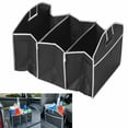 thumbnail image 7 of Collapsible Car Trunk Organizer SUV Storage Bin Non-Slip 3 Compartment Black, 7 of 7