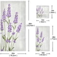 thumbnail image 2 of Dreamtimes Bath Towel Sets for Bathroom Hand Towels Fingertip Towels Lavender 3 Piece Decorative Soft Cotton Absorbent, 2 of 6