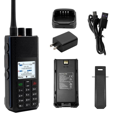 Ailunce H1 DMR Radio, GPS & APRS Ham Radio for Search Rescue | DMR/Analog walkie talkies, NOAA Weather, 2900mAh Type-C, Single Frequency Repeater, AES256, SFR, Long Range Ham Radio