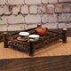 thumbnail image 3 of BANDEJA DE SERVICIO DE BAMBÚ VINTAGE Mesa de té y café Desayuno en la cama Regalo 4 40x35x9cm, 3 of 9
