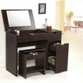 thumbnail image 2 of Bowery Hill Wood Walnut Vanity Set Rectangular Lift-Up Storage 27.88"W x 36.65"D x 15.71"H Unassembled, 2 of 6