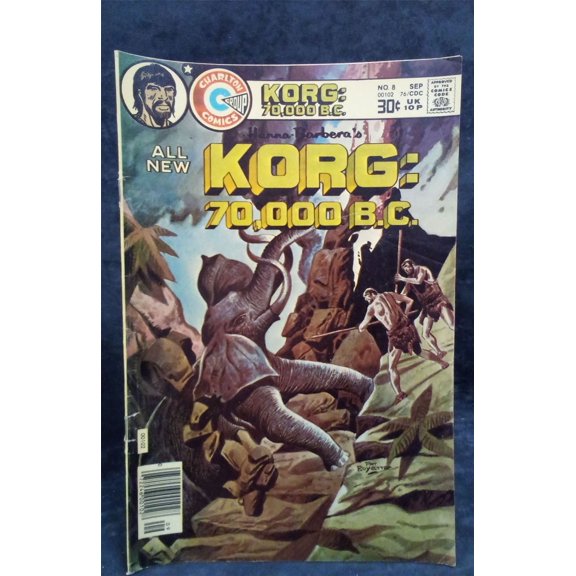 Pre-Owned Korg: 70,000 B.C. #8 1976 charlton Comic Book