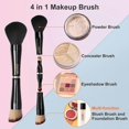 thumbnail image 2 of Travel Makeup Brushes with Case, 4 in 1 Makeup Brush Set, Powder Brush, Foundation/Blush Brush, Eyeshadow Brush, Concealer Brush, Double Ended Makeup, 2 of 4
