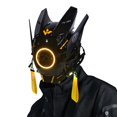 thumbnail image 1 of Casco con máscara QAONIE Punk LED para disfraces de Halloween para adultos, 1 of 9